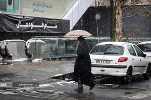 بارش برف زمستانی در تهران 
