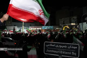 مراسم عزاداری در سوگ رهبر شهید انقلاب - میدان جمهوری اسلامی