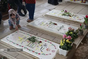 اولین جمعه سال جدید گلزار شهدای حملات تروریستی آمریکایی - صهیونی در جنگ رمضان - قطعه 42 بهشت زهرا(س)