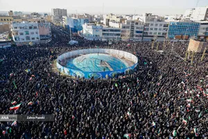 تجمع انتقام&zwnj;جویی شهادت رهبر معظم انقلاب در تهران