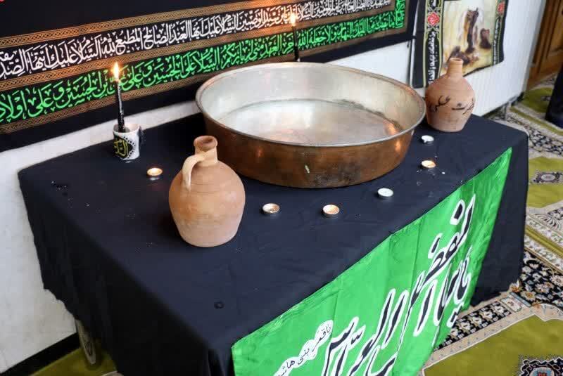 طشت‌گذاری مسجد دانشگاه آزاد اردبیل 