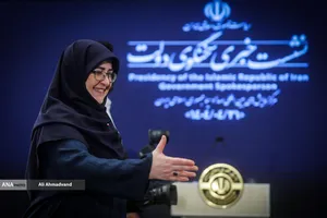 نشست خبری فاطمه مهاجرانی سخنگوی دولت در مرکز همایش&zwnj;های صداوسیما