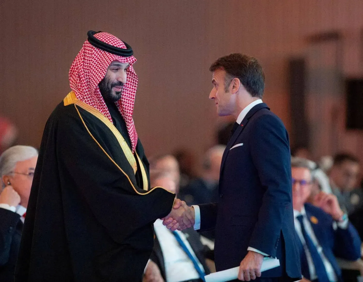 بن سلمان و مکرون