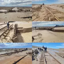 سیلاب در راه‌آهن شمال‌شرق‌۱ مهار شد/ بازسازی سریع خطوط ریلی