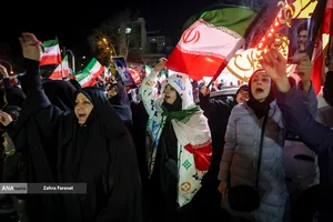 مراسم عزاداری در سوگ رهبر شهید انقلاب - میدان تجریش