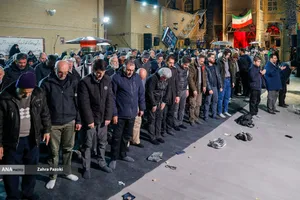 تجمع محکومیت هتک حرمت مساجد در مسجد بهشتی تهران