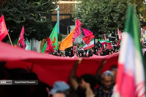 پیاده روی جاماندگان اربعین در ساری
