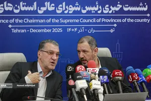 نشست خبری موسی&zwnj;الرضا حاجی&zwnj;بگلو، رئیس شورای عالی استان&zwnj;های کشور