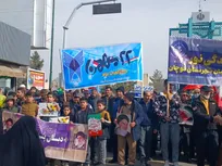 حضور پرشور دانشگاهیان دانشگاه آزاد اسلامی قوچان در راهپیمایی باشکوه ۲۲ بهمن