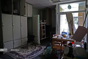 بازدید اصحاب رسانه از  خسارت وارده در دانشگاه شهید بهشتی