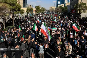 راهپیمایی مردم تهران در محکومیت حملات آمریکایی - صهیونیستی
