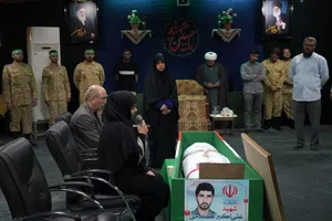 مراسم وداع با پیکر شهید علی اکبر گندمی