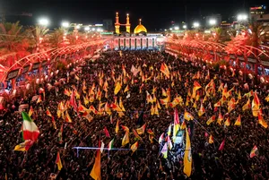 تشییع رهبری در کربلا