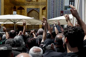 مراسم عزاداری رحلت پیامبر اکرم و شهادت امام حسن مجتبی(ع) در حرم رضوی
