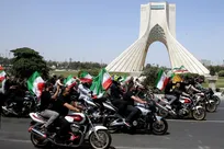 رژه بزرگ موتورسواران جان‌فدا در تهران