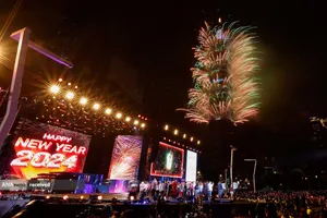 جشن&zwnj; سال نو میلادی 2024 در تایپه - تایوان