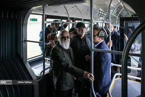 رونمایی از ۵۰ اتوبوس برقی جدید در تهران