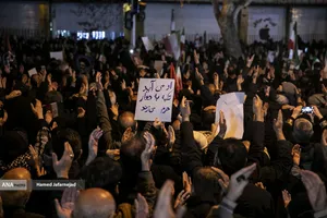 دومین شب عزاداری در سوگ رهبر شهید انقلاب - خیابان نبرد