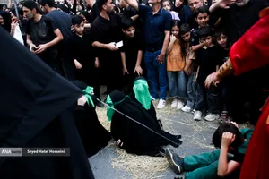 عزاداری و آیین خیمه&zwnj;سوزی عصر عاشورا در هیئت قمر بنی&zwnj;هاشم ساری