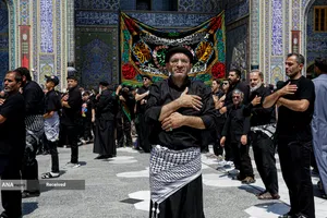 مراسم عزاداری رحلت پیامبر اکرم و شهادت امام حسن مجتبی(ع) در حرم رضوی