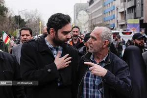 حضور امیرحسین ثابتی نماینده مجلس شورای اسلامی در راهپیمایی روز جهانی قدس در تهران 