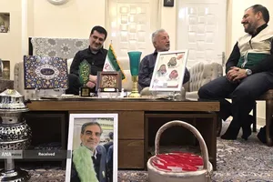 دیدار خادمیاران و یاوران رضوی با خانواده شهید ربانی