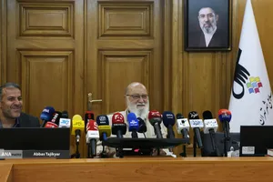 نشست خبری مهندس مهدی چمران رئیس شورای اسلامی شهر تهران