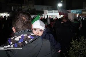 مراسم عزاداری در سوگ رهبر شهید انقلاب - میدان جمهوری اسلامی