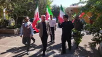 ادای احترام دانشگاهیان واحد فرشتگان به پرچم ایران؛ پیوند دانش و هویت ملی