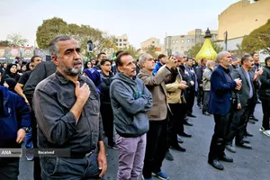 اجتماع فاطمیون در میدان 13 آبان - برنامه خادمیاران و یاوران رضوی منطقه دارالمومنین تهران