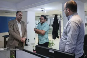بازدید حسین قرایی مدیرکل روابط عمومی سازمان صداوسیما از خبرگزاری آنا
