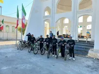 رکابزنی دوچرخه‌سواران دانشگاه آزاد در جزیره قشم