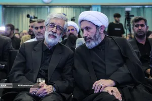 حجت&zwnj;الاسلام محمدمهدی ایمانی&zwnj;پور رئیس سازمان فرهنگ و ارتباطات اسلامی و غلامعلی حدادعادل رئیس بنیاد سعدی