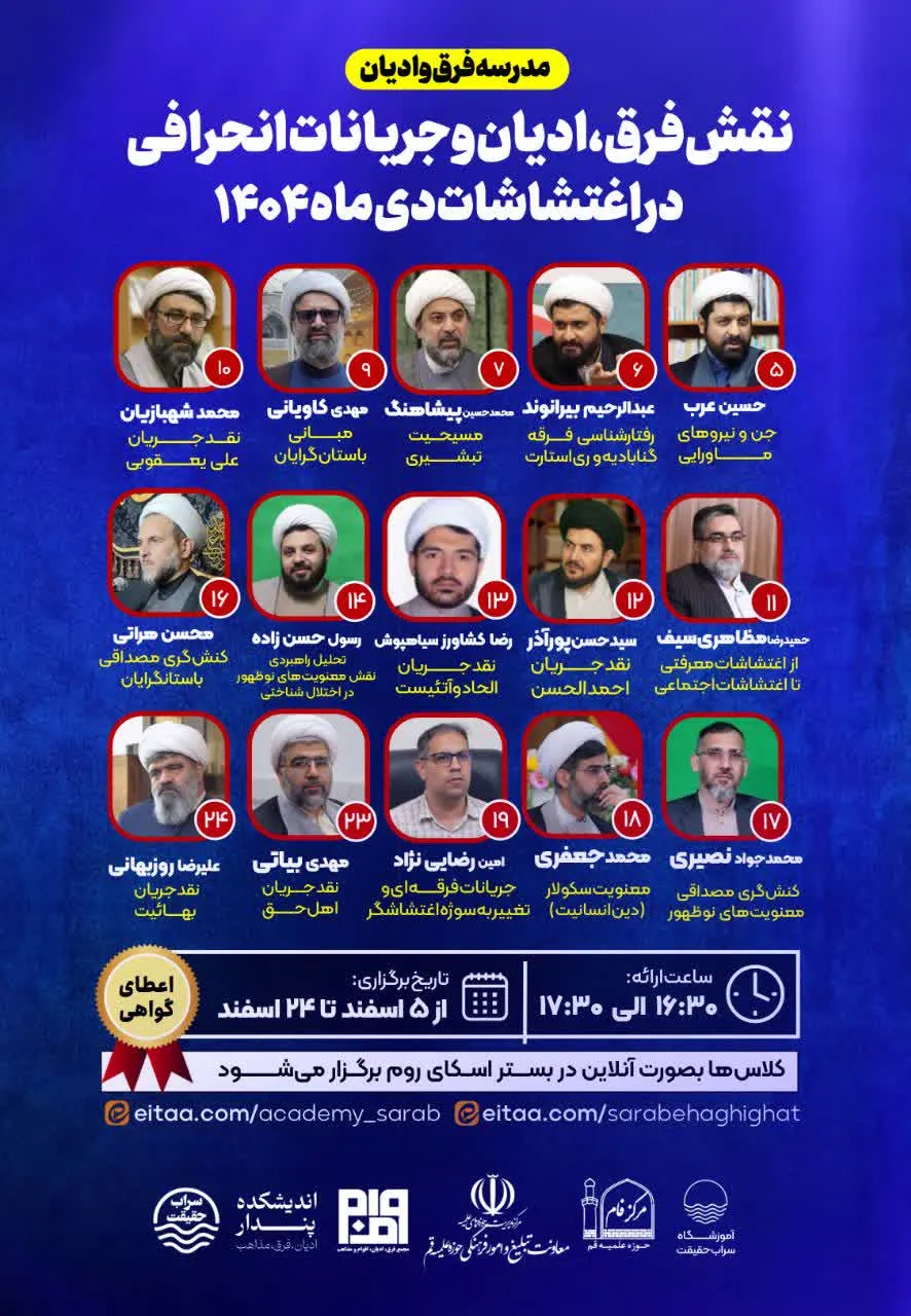 نقش فرقه ها در اغتشاش