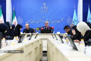 نشست خبری علی القاصی&zwnj;مهر، رئیس کل دادگستری استان تهران