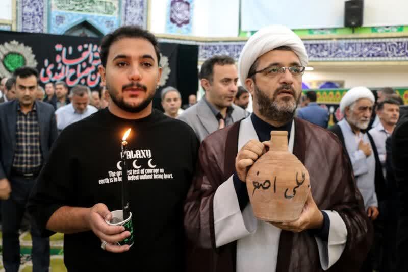 طشت‌گذاری مسجد دانشگاه آزاد اردبیل 