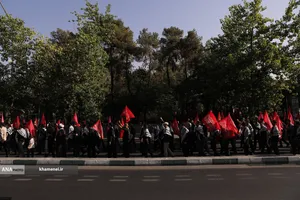 عزاداری هیئت&zwnj;های دانشجویی به مناسبت اربعین حسینی در جوار محل شهادت رهبر شهید انقلاب