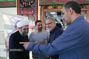 حضور علیرضا زاکانی شهردار تهران در مراسم دومین سالگرد عروج حاج رضا سراج