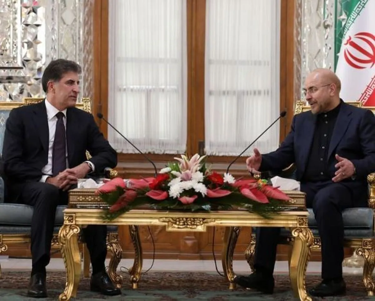 بارزانی با قالیباف دیدار و گفت‌وگو کرد