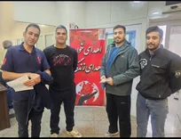 حضور رییس فدراسیون چوگان و تعدادی از بازیکنان در پایگاه انتقال خون