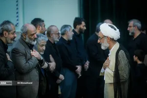  حجت الاسلام خسرو پناه دبیر شورای عالی انقلاب فرهنگی در مراسم چهلمین روز شهادت دکتر محمدمهدی طهرانچی
