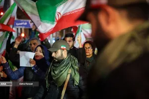 مراسم عزاداری در سوگ رهبر شهید انقلاب - میدان تجریش