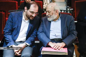 محمدجواد لاریجانی رئیس پژوهشگاه دانش&zwnj;های بنیادی و رئیس همایش &laquo;خیزش در برابر خردکشی&raquo;