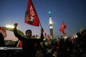 آیین بدرقه و تشییع رهبر شهید در مسجد مقدس جمکران