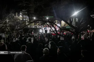 دومین شب عزاداری در سوگ رهبر شهید انقلاب - خیابان نبرد