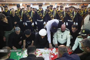 تشییع و تدفین پیکر مطهر بسیجی شهید حسین یوسفخانی