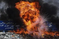 بیش از ۲۰ تن مواد مخدر غیرقابل استحصال در تهران امحا شد+ فیلم