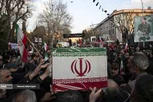 تشییع پیکر شهیدان لاریجانی، سلیمانی و شهدای ناو دنا نیروی دریایی ارتش
