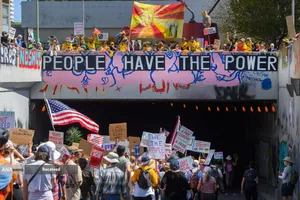 تظاهرات ضدترامپ از شرق تا غرب آمریکا