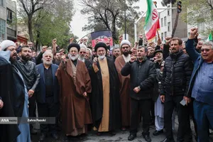 مراسم تشییع پیکر مطهر ۱۲ شهید جنگ رمضان
